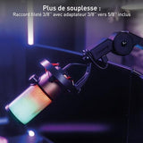 CHERRY Bras de microphone MA 6.0 UNI USB avec hub intégré