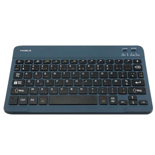 Universal French Bluetooth Keyboard Blue