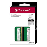 TRANSCEND JetRam 32Go KIT DDR4 3200Mhz U-DIMM 1Rx8 2Gx8 CL22 1.2V