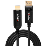 LINDY DP 1.2 to HDMI 18G AOC Hybrid Cable 10m