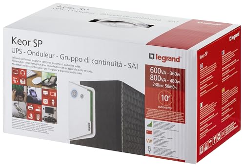 LEGRAND Onduleur Keor SP 600 VA, prises IEC
