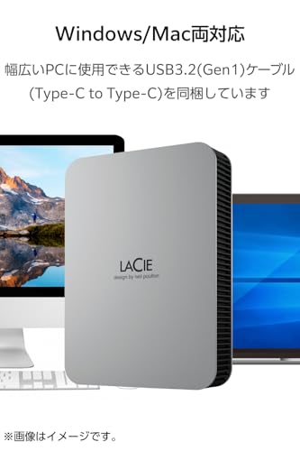 LaCie Mob Drive Secure 4TB USB 3.1 C