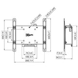 VOGEL S Support mural PFW 4210 inclinable, sécurisé