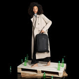 Sac à dos pro 17,3" passant valise Polyester ECO noir déperl