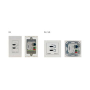 Kramer EU Size 4K60 4:2:0 2 HDMI to HDBaseT Wall Plate