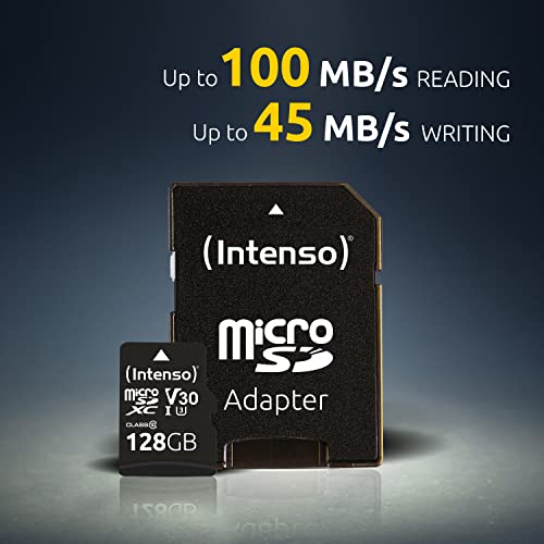 INTENSO Carte MicroSDXC UHS-I Professional Class 10 - 128 Go