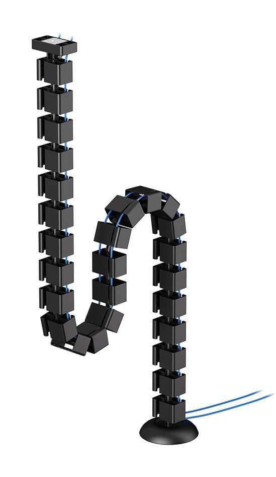 NEOMOUNTS Cable Spine Organizer for sit/stand desk frames magnet mounted black
