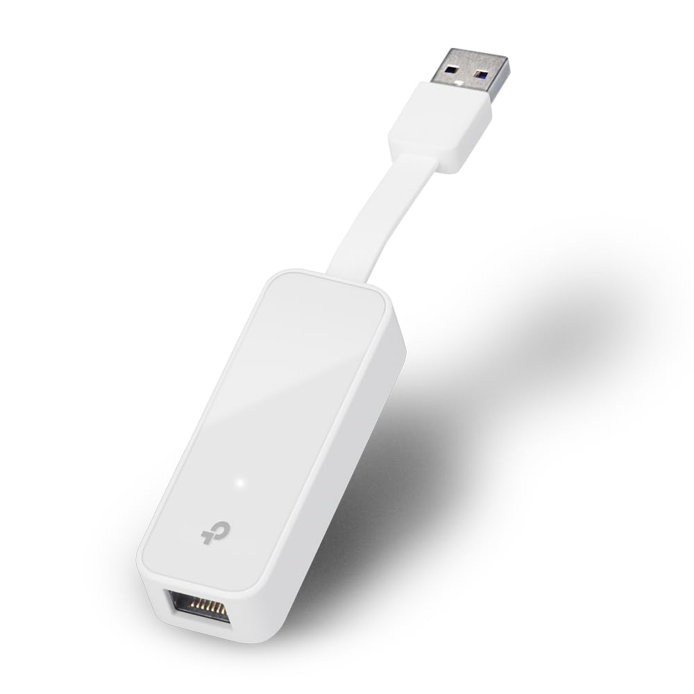 TP-LINK USB 3.0 to Gigabit Ethernet Adapter, 1 port USB 3.0 connector and 1 port Ethernet port