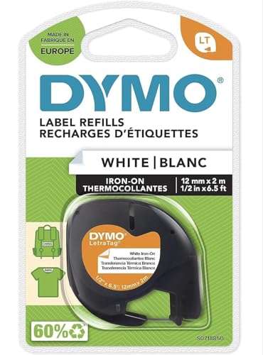 Ruban transfert DYMO vêtement N&B 12mmX2m