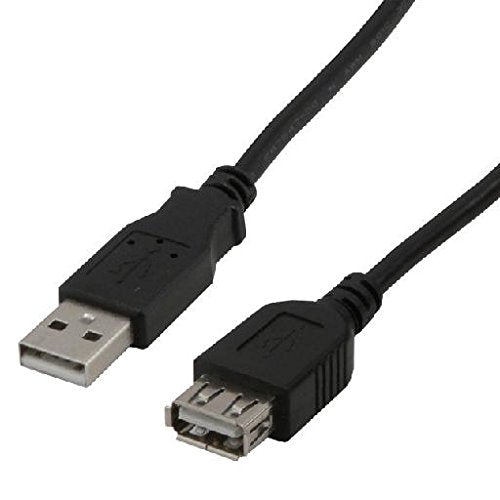 MCL Rallonge USB 2.0 type A mâle / femelle - 1m Noir   (P)