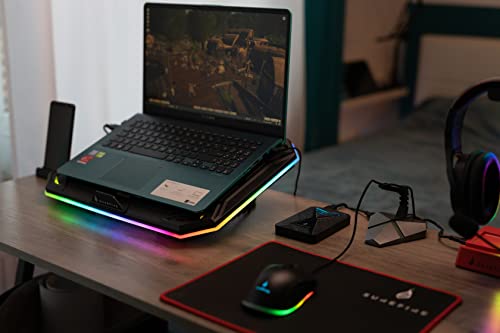 VERBATIM SUREFIRE BORA X1 GAMING LAPTOP COOLING PAD WITH RGB WCF (P)
