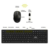 PORT DESIGNS Mouse and Keyboard 2in1 Robust and long-lasting keyboard Ergonomic and ambidextrous mouse Wireless 2.4Ghz USB-A/USB-C