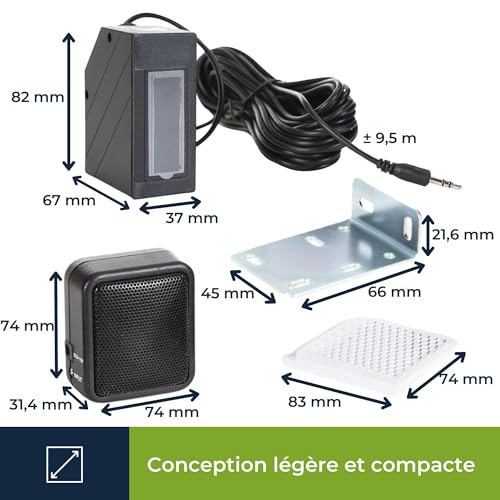 Detecteur de passage infra-rouge avec sonnerie