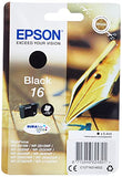EPSON 6LB 16 ink cartridge black standard capacity 5.4ml 175 pages 1-pack RF-AM blister w/s