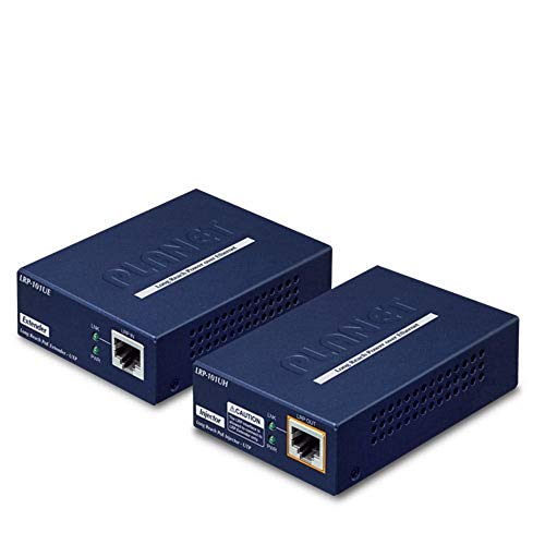 PLANET LRP-101U-KIT prolongateur réseau Émetteur et récepteur réseau Bleu 10, 100 Mbit/s