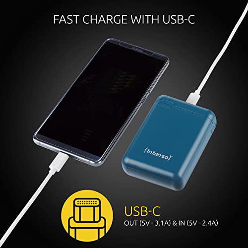 INTENSO PowerBank XS10000 USB / Type-C -10000 mAh pétrole