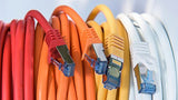 Cordon RJ45 catégorie 6A F/UTP LSOH snagless orange - 0,3 m