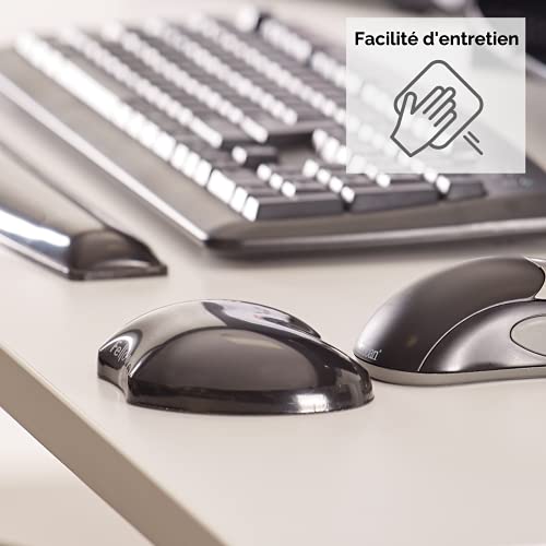 FELLOWES REPOSE-POIGNET GEL CRYSTAL - NOIR