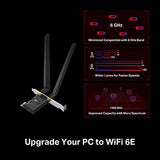TP-LINK TXE72E Carte PCIe WiFi 6 AXE5400 & BlueTooth 5