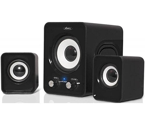 Mini Enceintes Stéréo 2.1 6W Jack 3.5 mm noir