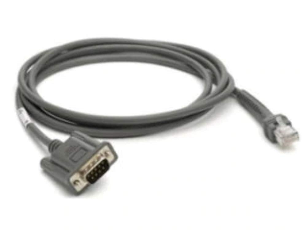 Zebra CBA-R08-S07ZBR câble Série Gris 2,1336 m RS232 DB9