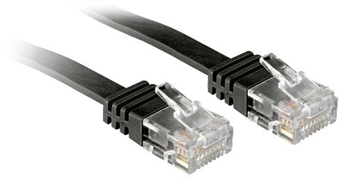 LINDY Cat.6 Flat Ribbon Patch Cable White 1m Without Shielding