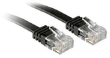 LINDY Cat.6 Flat ribbon-Patchcable black 10m without shielded