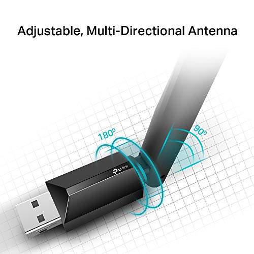 TP-Link ARCHER T2U Plus Clé USB WiFi 5  AC600 antenne Pivot.