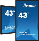 iiyama TF4339AS-B1AG Écran d'affichage dynamique Écran plat de signalisation numérique 108 cm (42.5") LED 500 cd/m2 4K Ultra HD Noir Écran tactile Intégré dans