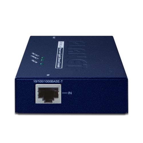 PLANET POE-E201 prolongateur réseau Émetteur et récepteur réseau Bleu