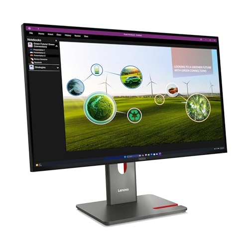 LENOVO ThinkVision P27Q-40 LED Écran 27p 2560x1440 QHD 120Hz IPS 350cd/m2 1500:1 DisplayHDR 10 4ms HDMI DisplayPort DaisyChain