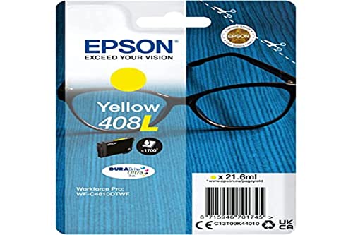 EPSON 6LB Singlepack Yellow 408 DURABrite Ultra Ink