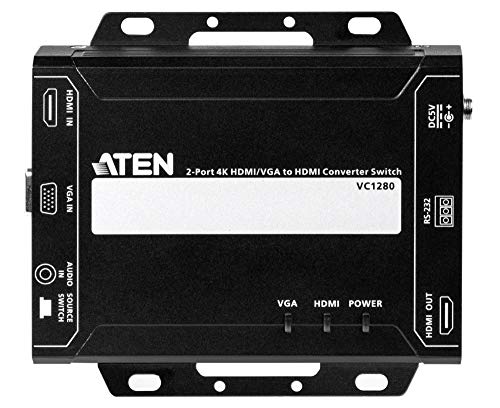 ATEN US3310 Switch KVM 2 entrées PC USB-C vers USB 3.0 + écran HDMI