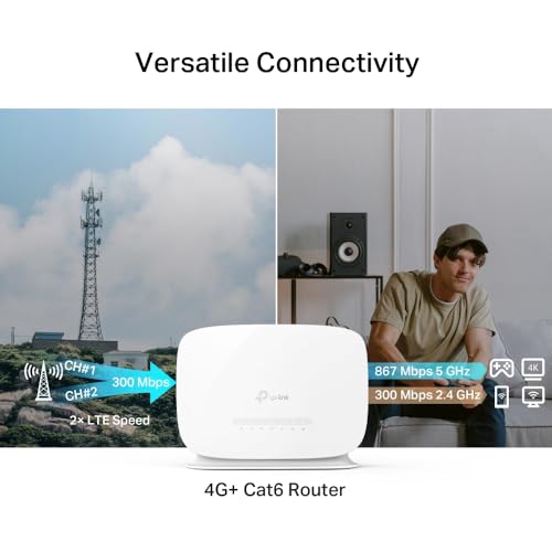 TP-Link Archer MR505 routeur sans fil Gigabit Ethernet Bi-bande (2,4 GHz / 5 GHz) 4G Blanc
