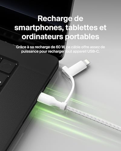 BELKIN 2-in-1 USB-C and LTG cable