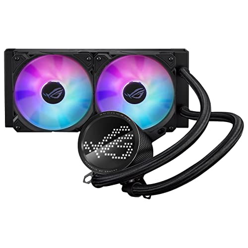 ASUS ROG RYUO III 360 ARGB all-in-one CPU liquid cooler with Asetek 8th gen pump solution and Anime Matrix LED Display
