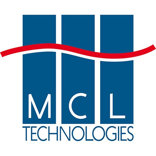 MCL 19p 1U fixed tray depth 250mm - black