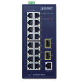 PLANET IGS-4215-16T2S commutateur réseau Géré L2/L4 Gigabit Ethernet (10/100/1000) Bleu