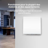 TP-Link Tapo S210 interrupteur d'éclairage Blanc