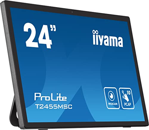 "iiyama T2455MSC-B1 écran plat de PC 61 cm (24"") 1920 x 1080 pixels Full HD LED Écran tactile Noir"