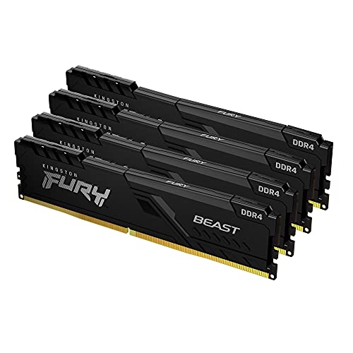 KINGSTON 64Go 3600MHz DDR4 CL18 DIMM Kit of 4 FURY Beast Black