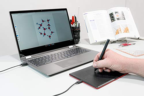 WACOM Tablette graphique One by Wacom à crayon - USB - Noir, Rouge
