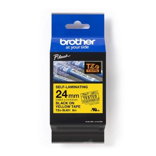 BROTHER TZeSL651 tape Black on Yellow 24mm