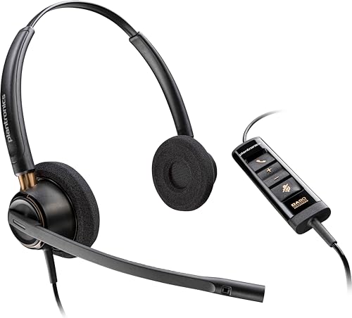 POLY EncorePro 525-M Casque Centre d appel USB-A Teams 2 écouteurs