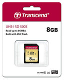 TRANSCEND 8Go UHS-I U1 Carte SD puce MLC pour appareil photo Reflex