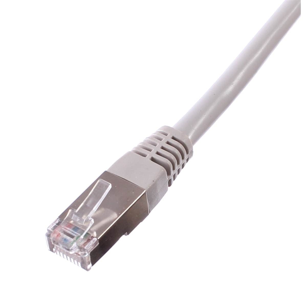 MCL Cordon de brassage RJ45 CAT 5e F/UTP - 10m Gris   (P)