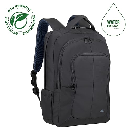 Sac à dos pro 17,3" passant valise Polyester ECO noir déperl