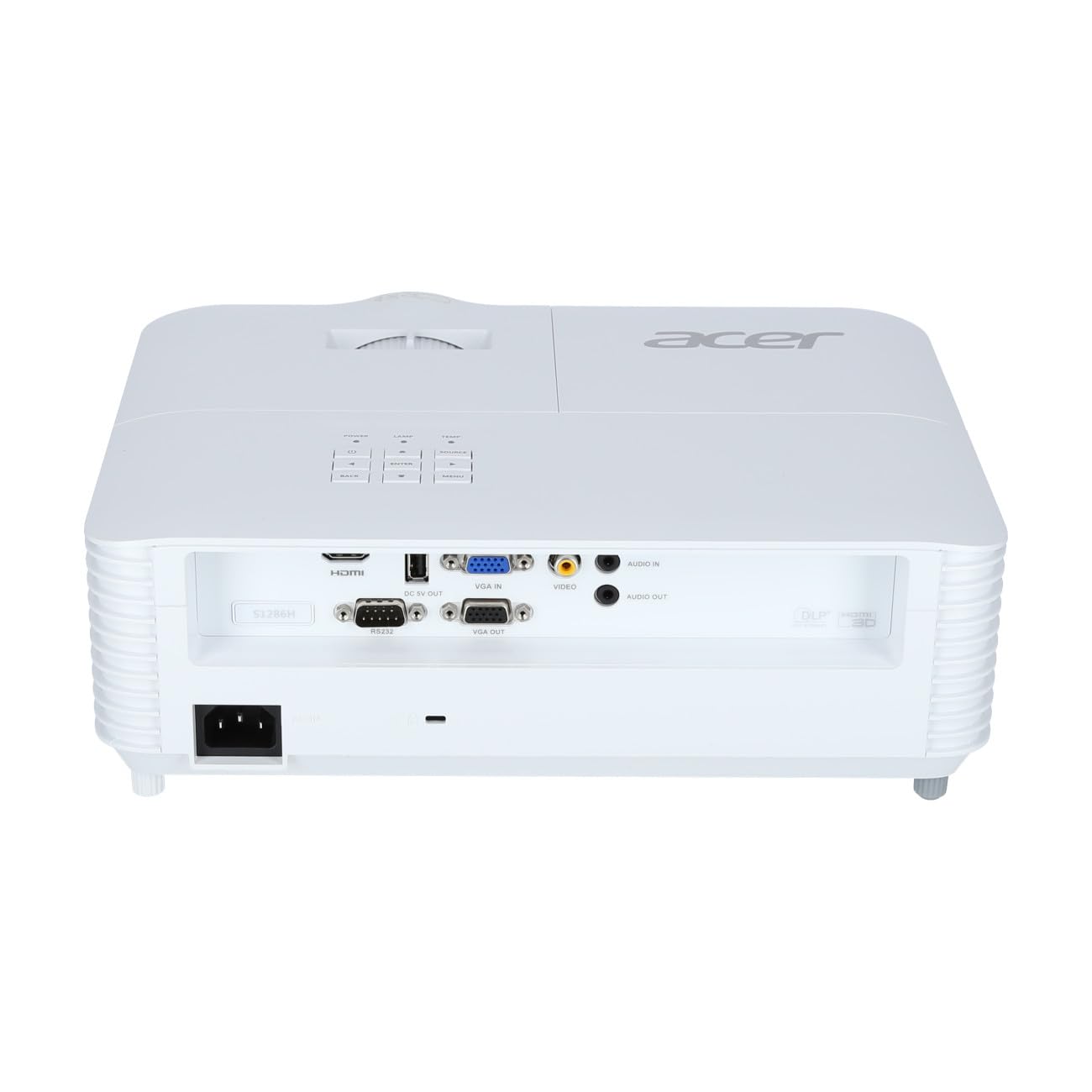 ACER S1286H - XGA 1.024 x 768 - 3500 ANSI Lumens - 20.000:1 - 0.617 - 16W Speaker x 1 - 3 ans RA