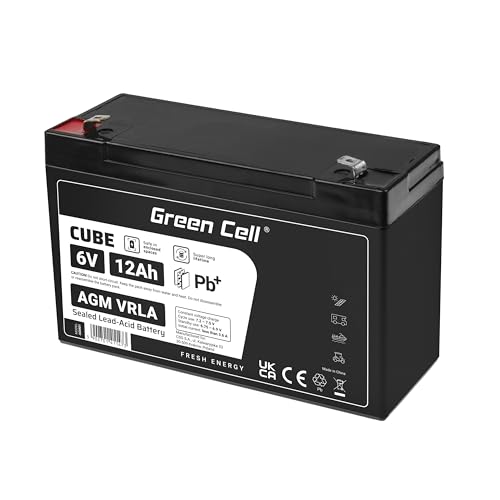 Green Cell AGM Battery 6V 12Ah - Batterie - 12.000 mAh Sealed Lead Acid (VRLA)