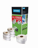 DYMO 2 rouleaux de 260 étiquettes noir sur blanc 89x36 mm